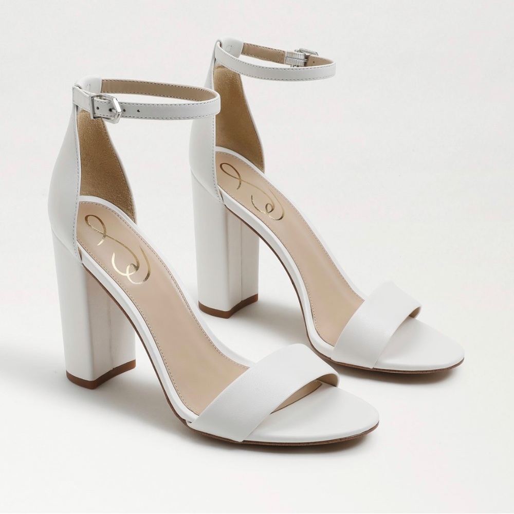 Sam Edelman Yaro White Leather Heel Size 10